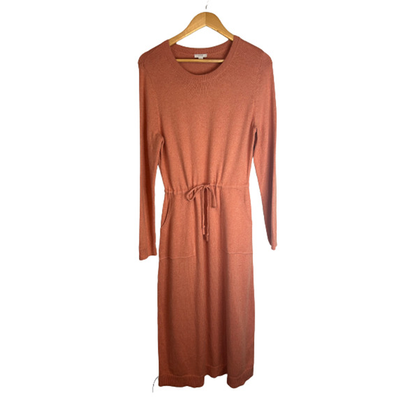 Pure Jill J Jill Pocket Casual Waist Drawstring Midi Sweater Dress Women's Small - Picture 4 of 7